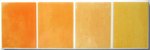 Bordüre Badezimmergestaltung gelb orange Villeroy & Boch R931 6,5/20 cm
